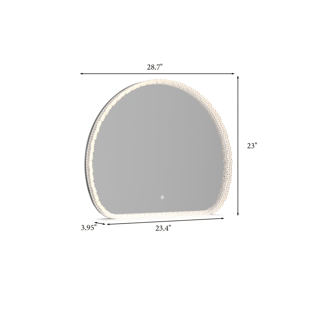 Illuminated Makeup Mirror Featuring Three Light Settings And Adjustable Brightness, Durable Acrylic Design with a Stable Base, Ideal for Use in Bedrooms And Bathrooms